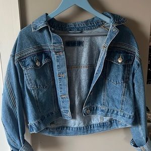 Medium wash denim jacket